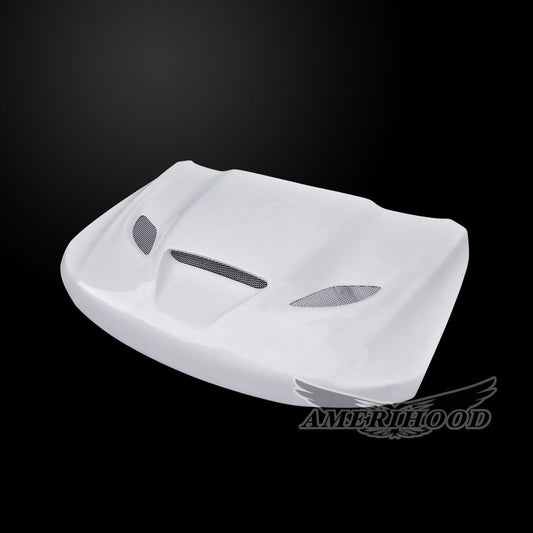 AmeriHood - Jeep Grand Cherokee 2011-2021 W/O L Model Type-HC Style Functional Heat Extractor Ram Air Hood