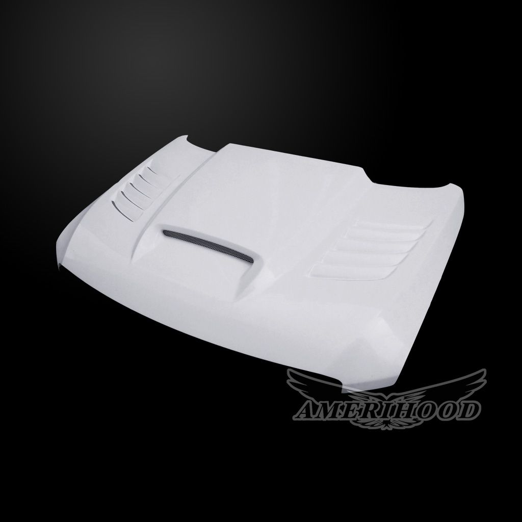 AmeriHood - Nissan Titan XD 2016-2024 Type-SSK Style Functional Ram Air Hood