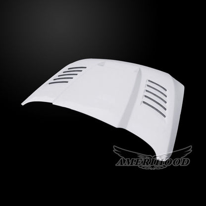 AmeriHood - Nissan Titan XD 2016-2024 Type-SSK Style Functional Ram Air Hood