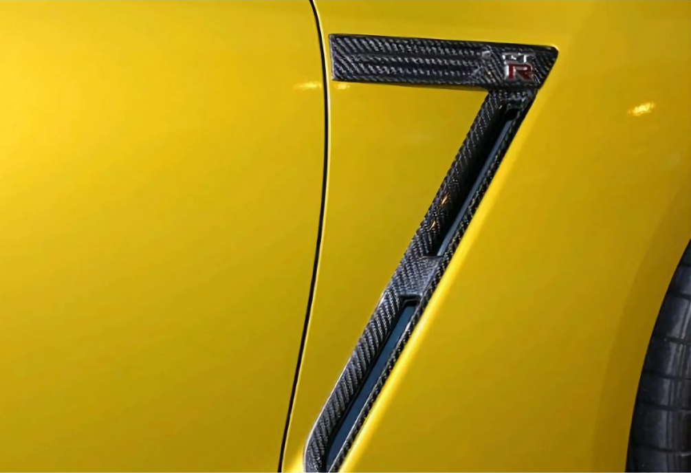 JDMuscle [09-16 GT-R] Carbon Fiber Fender Ducts - OE Style