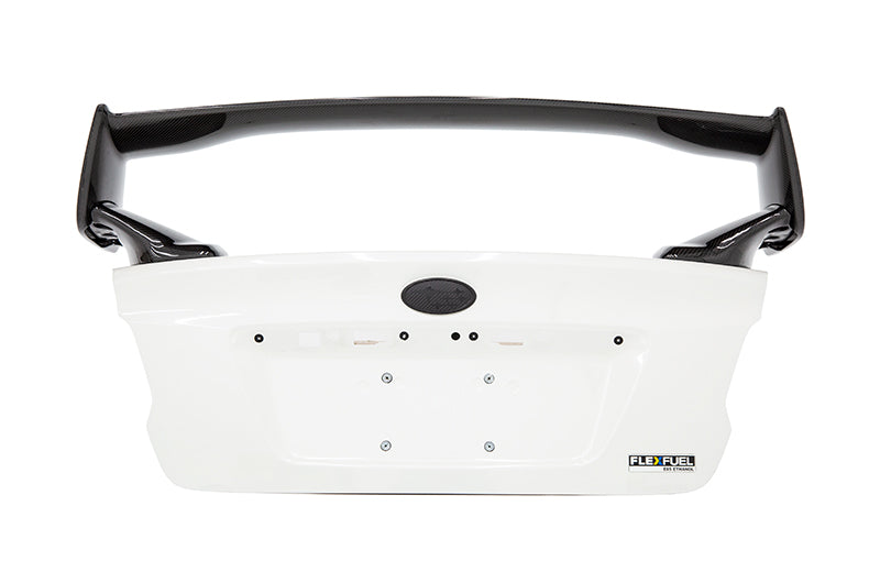 OLM Carbon Fiber OEM STI Style Spoiler with Carbon Bases - 2015-2021 Subaru WRX / STI