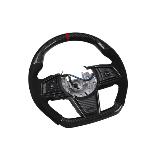 Racing Art [22-26 WRX] Carbon Fiber Steering Wheel - Leather / Suede