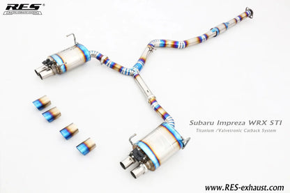 RES x JDMuscle [22-26 WRX] Valvetronic Catback Exhaust MT&CVT
