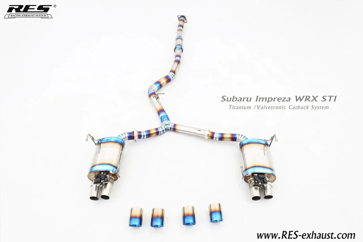 RES x JDMuscle [22-26 WRX] Valvetronic Catback Exhaust MT&CVT