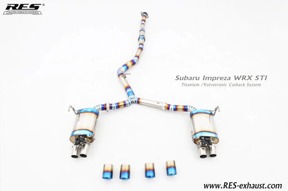 RES x JDMuscle [22-26 WRX] Valvetronic Catback Exhaust MT&CVT