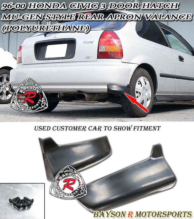 MU Style Rear Aprons For 1996-2000 Honda Civic (3Dr Hatchback)