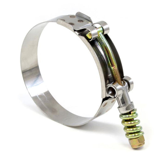 HPS Performance Products HPS Stainless Steel Spring Loaded T-Bolt Hose Clamp SAE 48 for 2-1/8" ID hose - Effective Size: 2.36"-2.68"