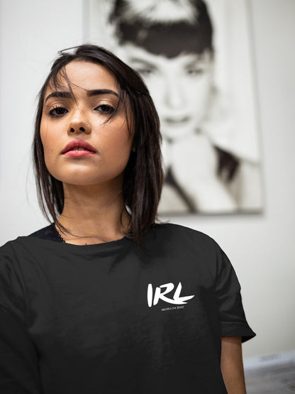 IRL BLACK T SHIRT
