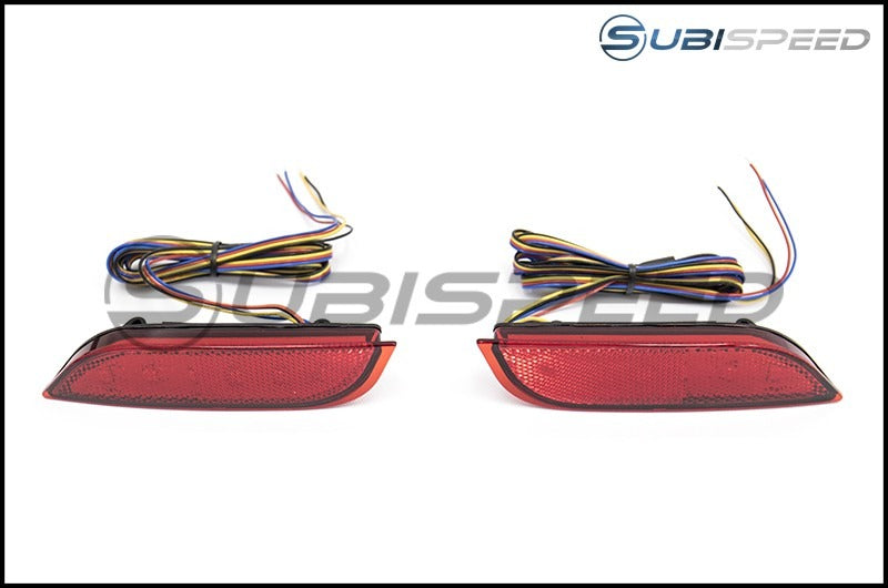 OLM Crosstrek Rear Bumper Reflector with Turn Signals - 2013-2017 Crosstrek