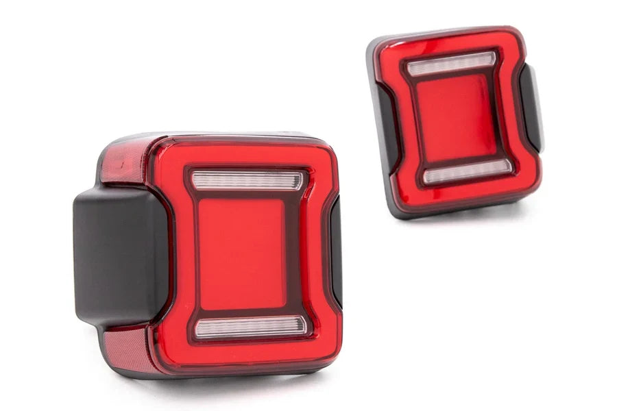 OLM Red LED Tail Lights - Wrangler JL
