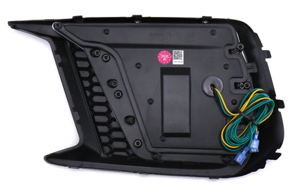 OLM Smoked Tri Bar Fog Light Bezel (No Fog Hole) - 2018-2021 Subaru WRX / STI